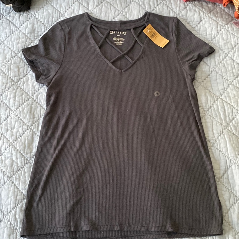 American eagle ribbed tshirt